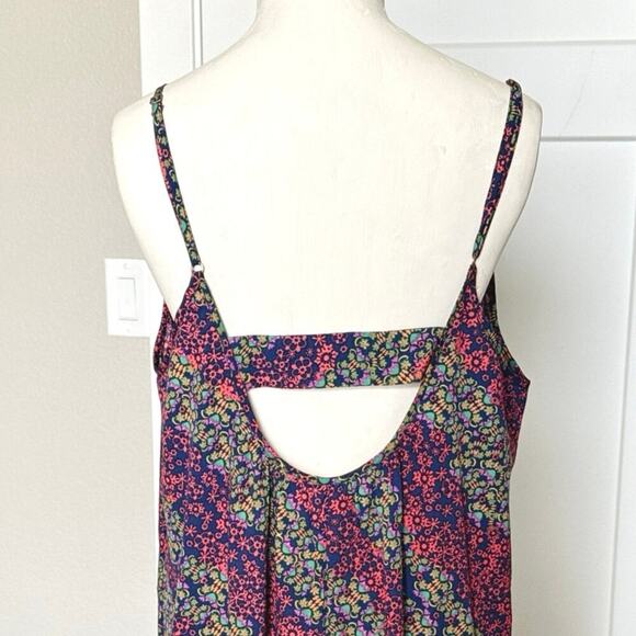 NWT Natural Life Lightweight Maxi Slip Dress Garland Navy Women’s Size M - Picture 5 of 9